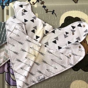 Set of two Copper Pearl bibs